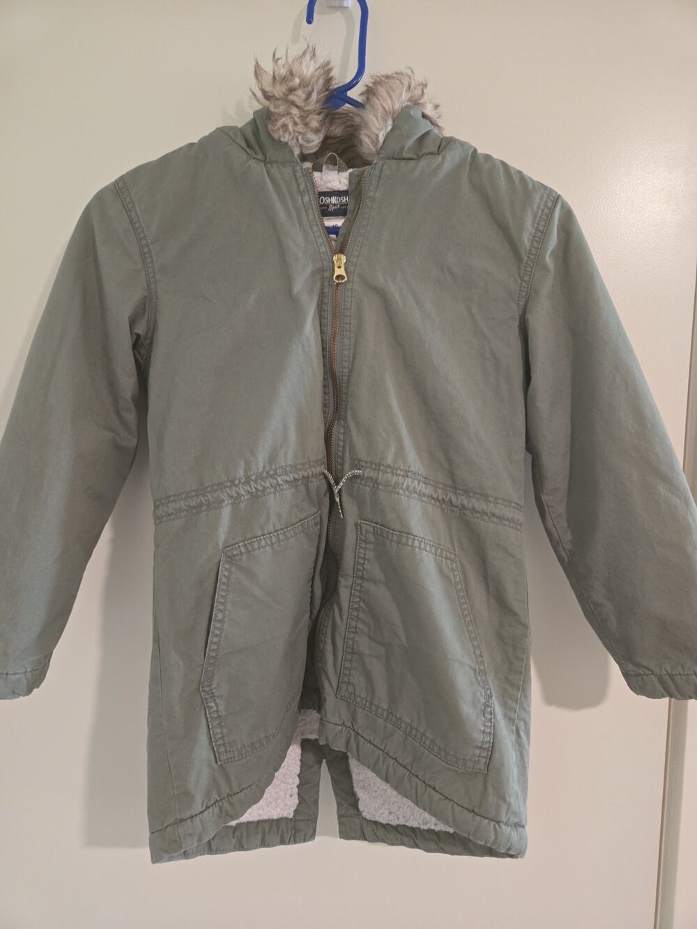 Oshkosh Girl Jacket Green Size 10 Long Sleeves Full Zip